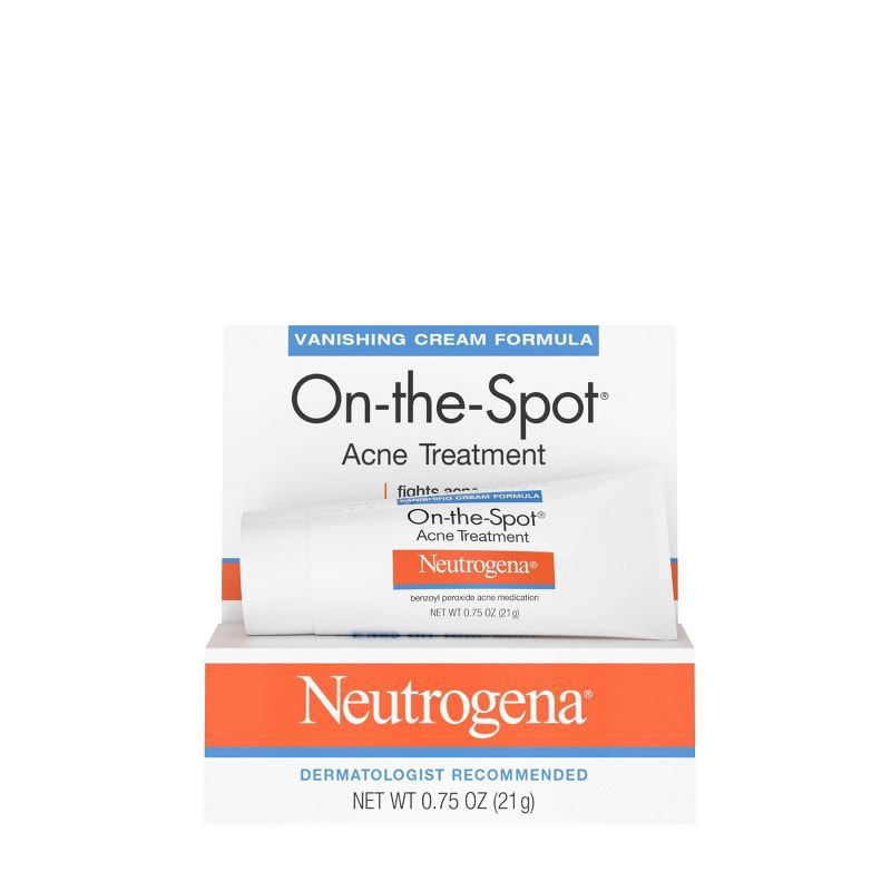 slide 1 of 9, Neutrogena On-The-Spot Acne Spot Treatment for Acne Prone Skin Care - 0.75 oz, 0.75 oz