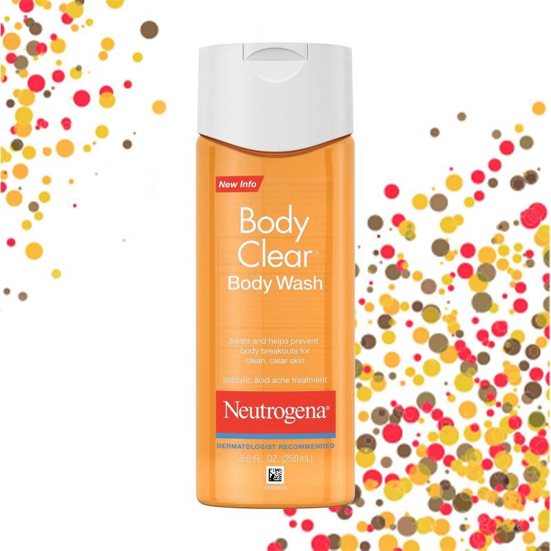 slide 4 of 9, Neutrogena Body Clear Acne Body Wash with Glycerin for Breakout Treatment - 8.5 fl oz, 8.5 fl oz