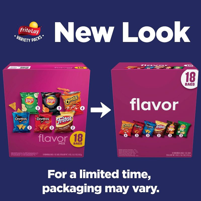 slide 2 of 9, Frito-Lay Variety Pack Flavor Mix - 18ct, 18 ct