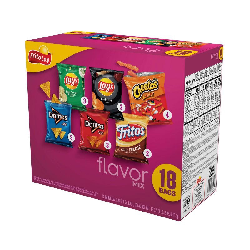 slide 5 of 7, Frito-Lay Variety Pack Flavor Mix - 18ct, 18 ct