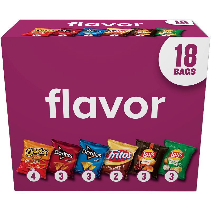 slide 1 of 9, Frito-Lay Variety Pack Flavor Mix - 18ct: May Contain Soy/Soybean, 18 ct