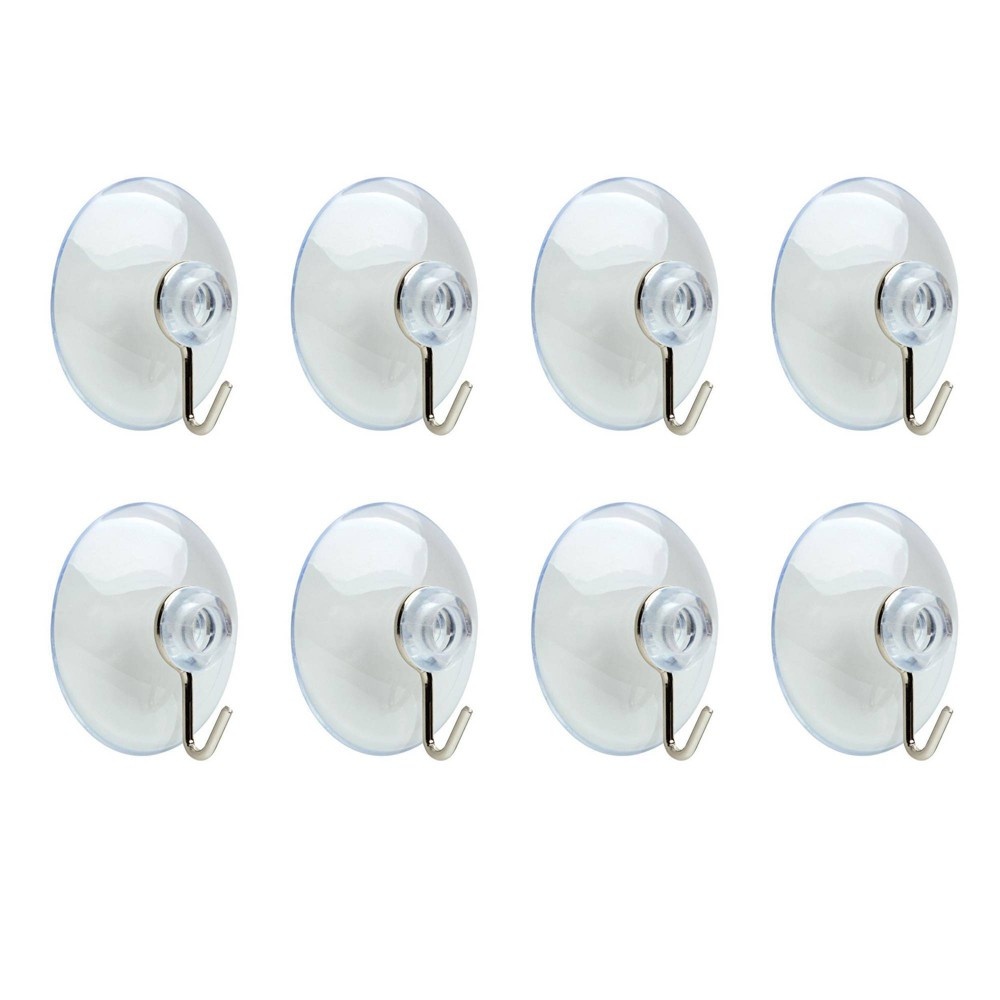 slide 3 of 3, Liberty 8pk Medium Suction Cup Decorative Hooks, 8 ct