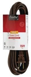 slide 1 of 1, Essential Everyday Extension Cord Brown, 15 ft