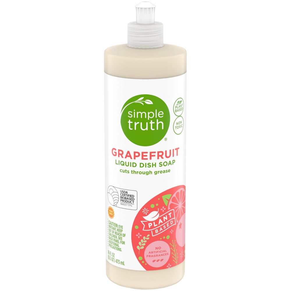 slide 3 of 3, Simple Truth Grapefruit Liquid Dish Soap, 16 fl oz