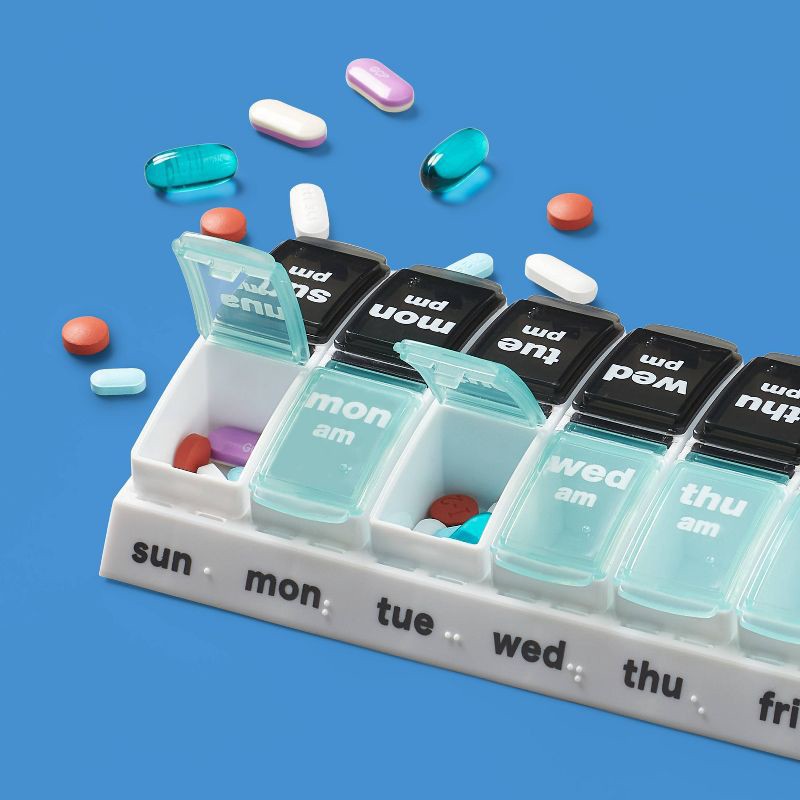 slide 2 of 3, 7-Day Pill Planner - up&up™ (Color May Vary), 1 ct