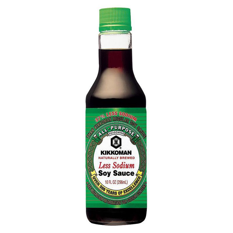 slide 1 of 5, Kikkoman Less Sodium Soy Sauce 10 fl oz, 10 fl oz