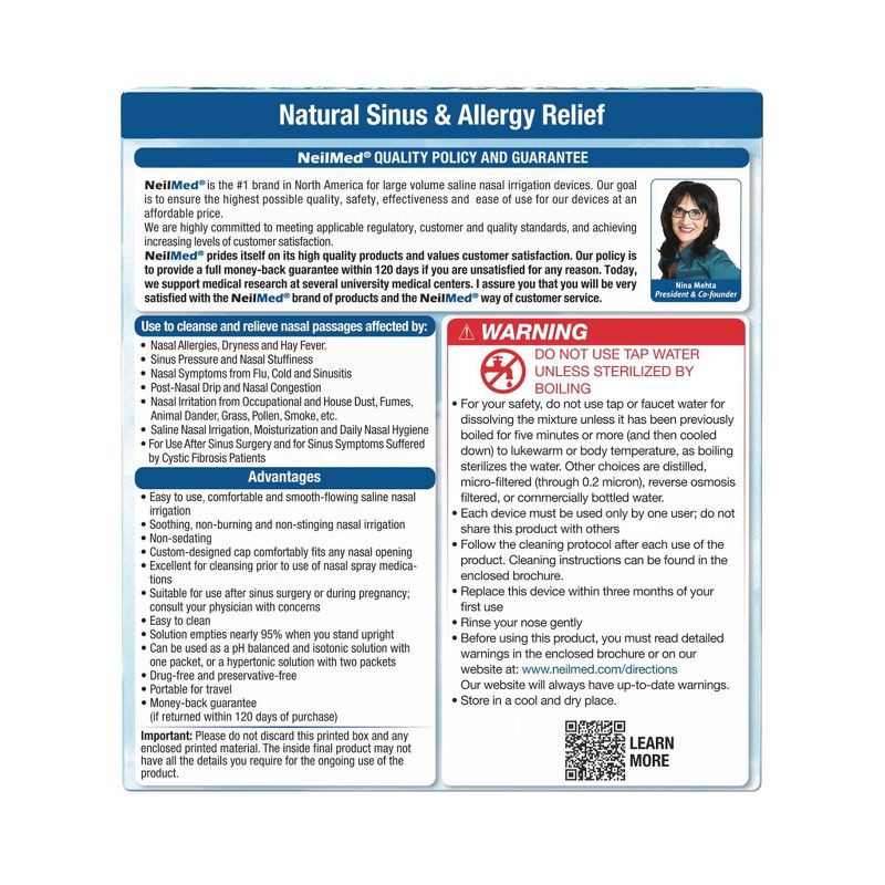 slide 3 of 7, NeilMed Pharmaceuticals Original Sinus Rinse Kit Packets - 50ct, 50 ct