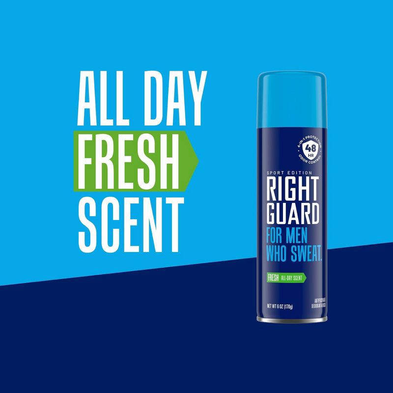 slide 6 of 7, Right Guard Sport Antiperspirant & Deodorant Spray, Fresh Scent - 6oz, 6 oz