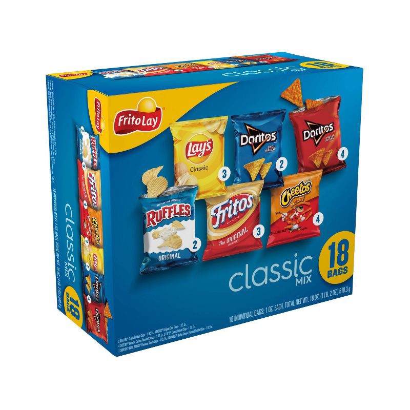 Frito-Lay Variety Pack Classic Mix - 18ct 18 ct | Shipt