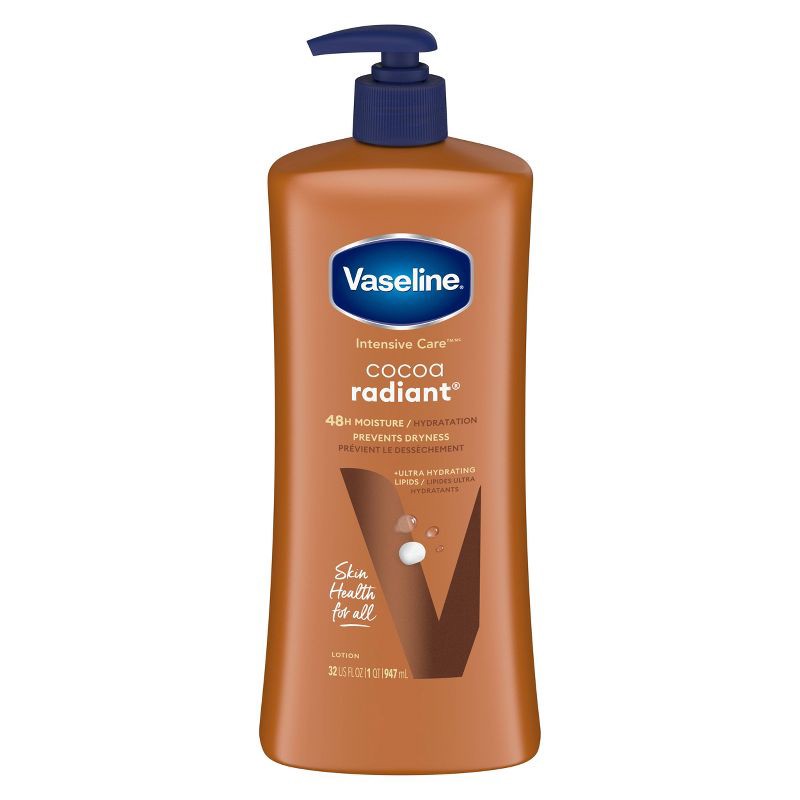 slide 2 of 7, Vaseline Intensive Care Moisturizing Body Lotion with Cocoa Butter Cocoa Radiant - 32 fl oz, 32 fl oz