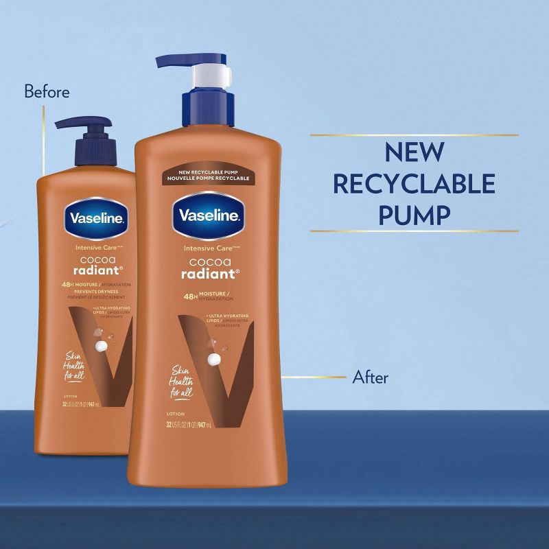 slide 3 of 6, Vaseline Intensive Care Moisturizing Body Lotion with Cocoa Butter Cocoa Radiant - 32 fl oz, 32 fl oz