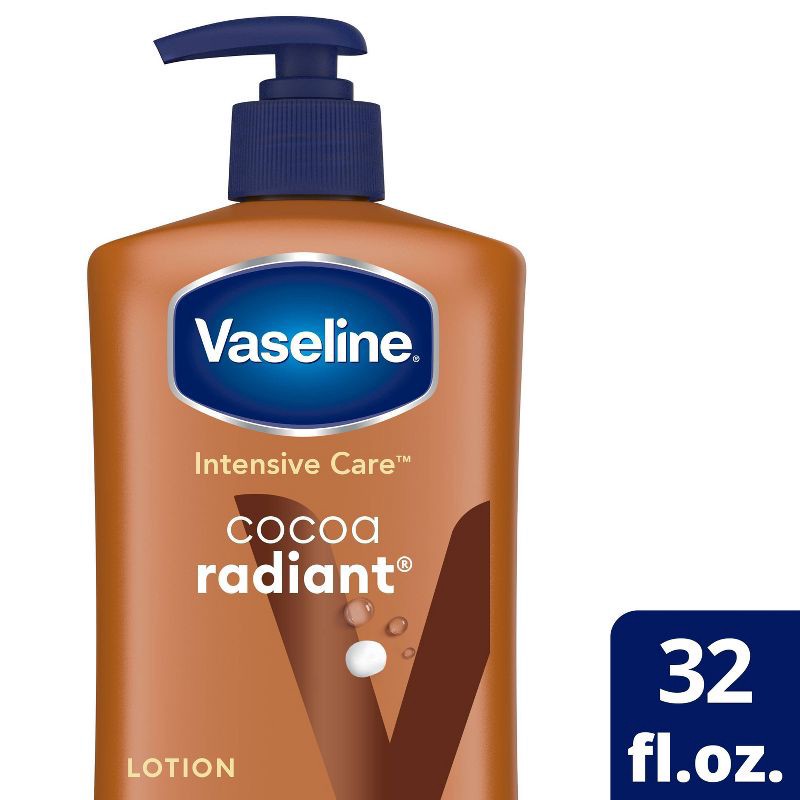 slide 1 of 8, Vaseline Intensive Care Cocoa Radiant Moisture Body Lotion Cocoa & Shea - 32 fl oz, 32 fl oz