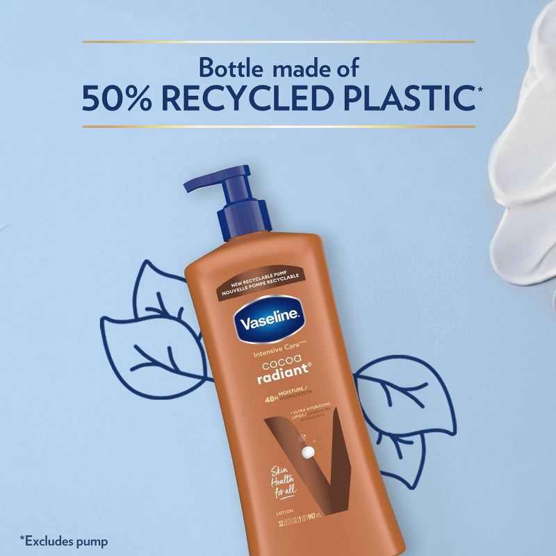 slide 5 of 6, Vaseline Intensive Care Moisturizing Body Lotion with Cocoa Butter Cocoa Radiant - 32 fl oz, 32 fl oz