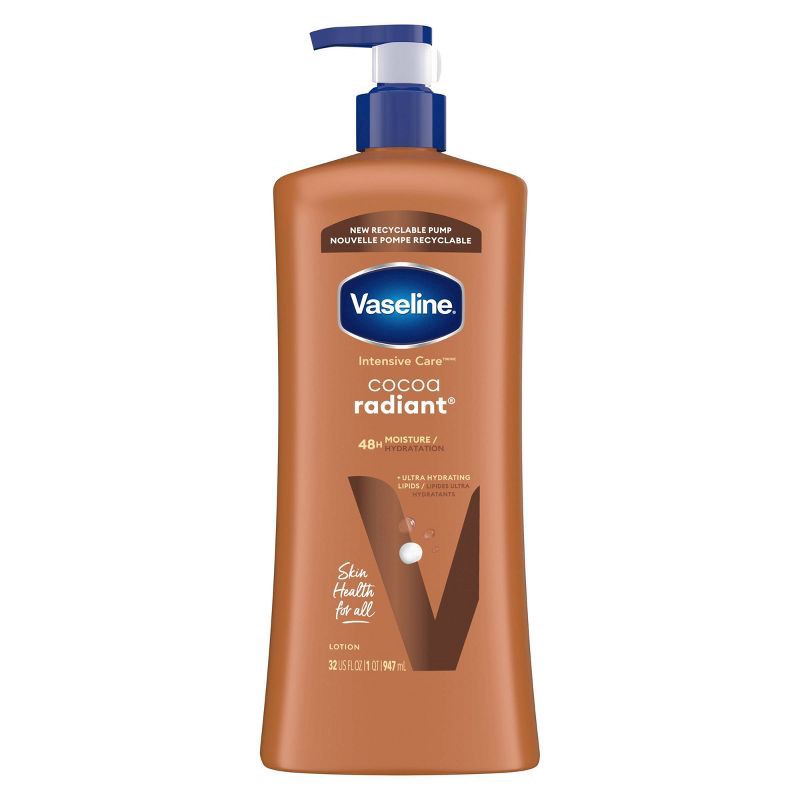 slide 1 of 6, Vaseline Intensive Care Moisturizing Body Lotion with Cocoa Butter Cocoa Radiant - 32 fl oz, 32 fl oz