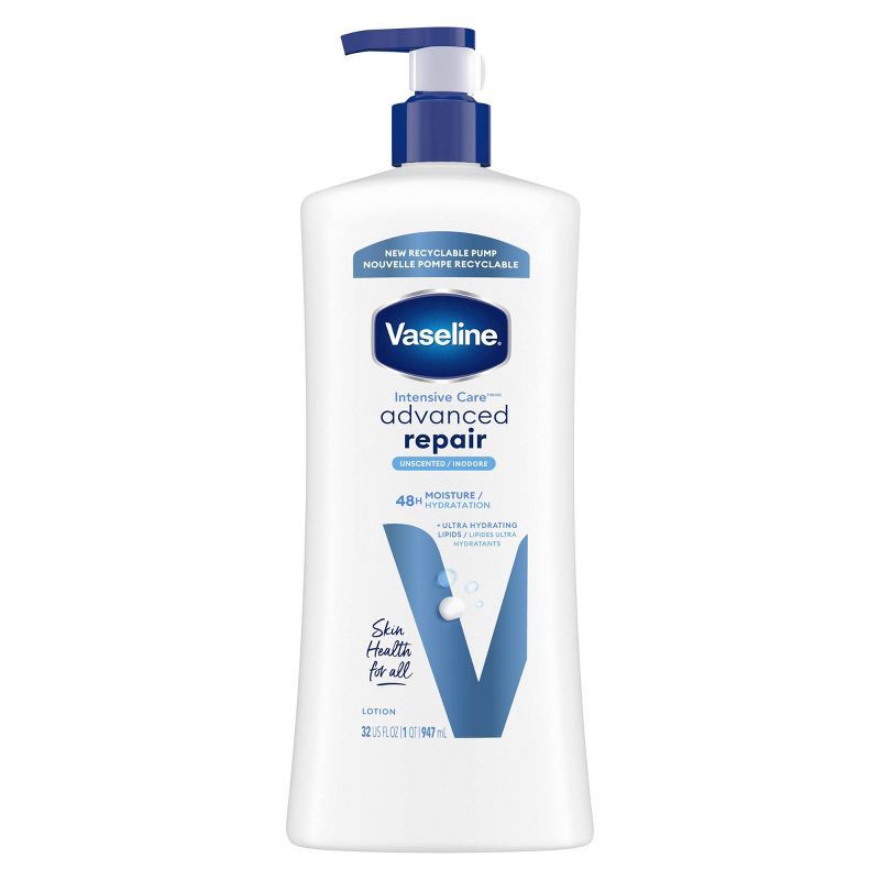 slide 2 of 8, Vaseline Intensive Care Moisturizing Advance Repair Body Lotion - Unscented - 32 fl oz, 32 fl oz