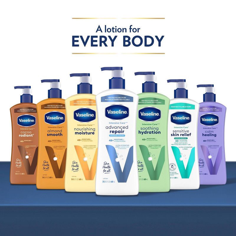 slide 7 of 8, Vaseline Intensive Care Moisturizing Advance Repair Body Lotion - Unscented - 32 fl oz, 32 fl oz