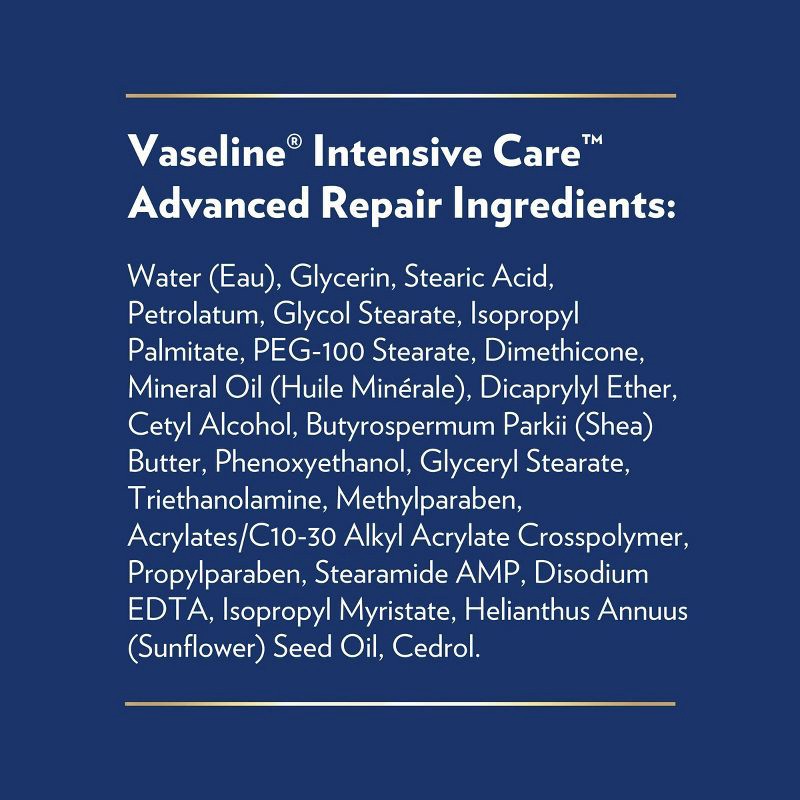 slide 7 of 8, Vaseline Intensive Care Moisturizing Advance Repair Body Lotion - Unscented - 32 fl oz, 32 fl oz