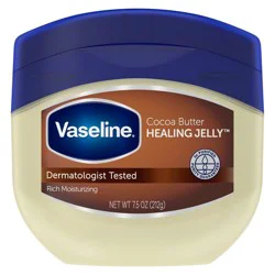 Vaseline Cocoa Butter Healing Petroleum Jelly: Moisturizing Gel for Dry & Combination Skin, Paraben-Free, 7.5oz