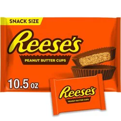 Reese's Milk Chocolate Peanut Butter Cups Snack Size Candy - 10.5oz