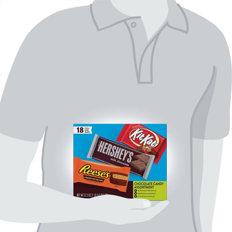 Reese's, Hershey's And Kit Kat Milk Chocolate Candy Bars Variety Pack -  18ct : Target