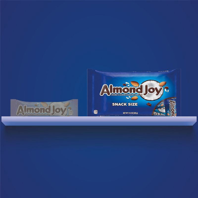 slide 7 of 7, Almond Joy Coconut and Almond Chocolate Snack Size Candy Bars - 11.3oz, 11.3 oz