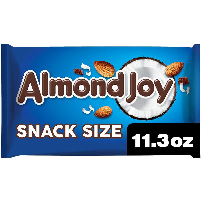 slide 1 of 7, Almond Joy Coconut and Almond Chocolate Snack Size Candy Bars - 11.3oz, 11.3 oz