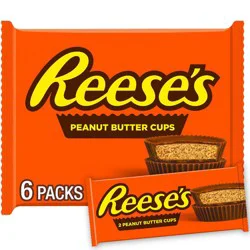 Reese's Milk Chocolate Peanut Butter Cups Candy - 6ct