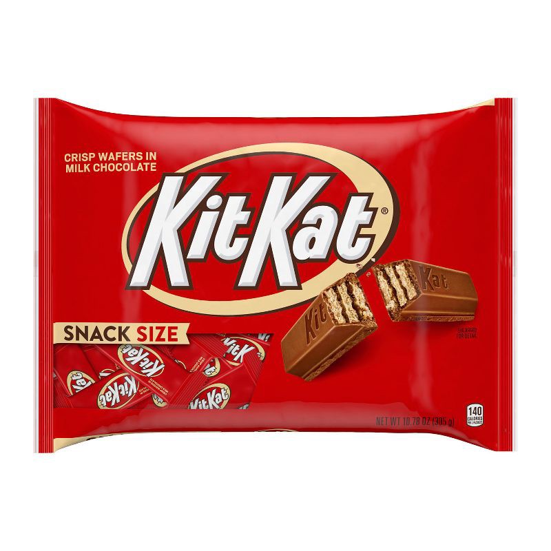 slide 2 of 6, Kit Kat Milk Chocolate Snack Size Wafer Candy Bars - 10.78oz, 10.78 oz