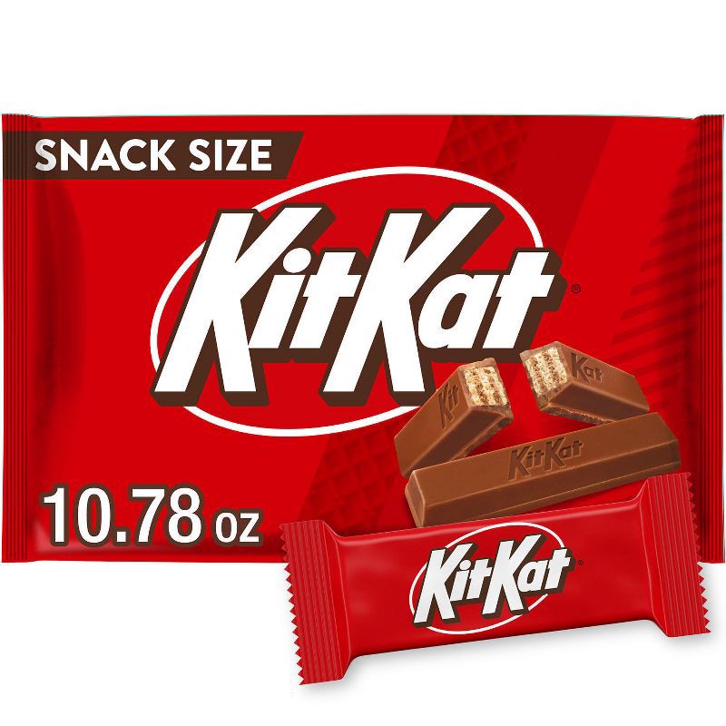 slide 1 of 6, Kit Kat Milk Chocolate Snack Size Wafer Candy Bars - 10.78oz, 10.78 oz