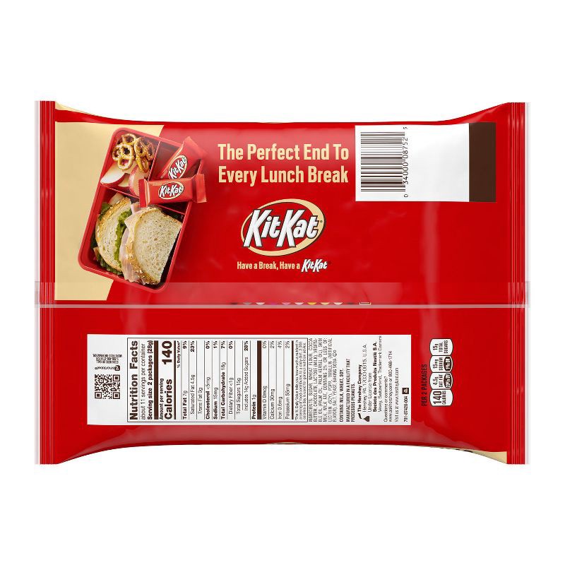 slide 4 of 6, Kit Kat Milk Chocolate Snack Size Wafer Candy Bars - 10.78oz, 10.78 oz