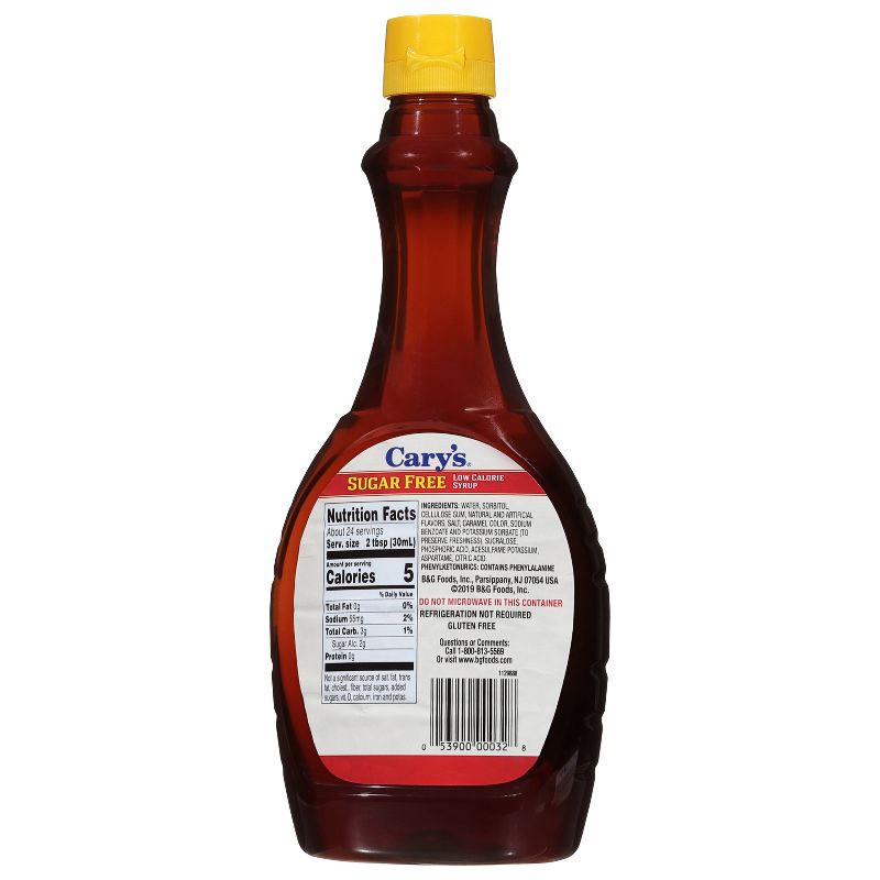 slide 6 of 7, Cary's Sugar-Free Maple-Flavored Syrup - 24 fl oz, 24 fl oz