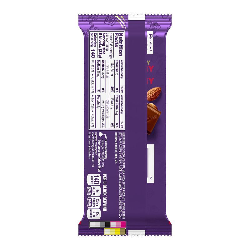 slide 4 of 7, Cadbury Dairy Milk Fruit & Nut Chocolate Candy Bar - 3.5oz, 3.5 oz