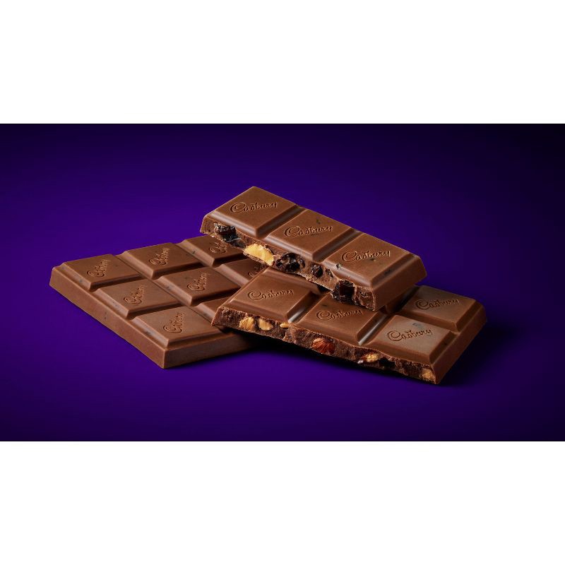 slide 5 of 7, Cadbury Dairy Milk Fruit & Nut Chocolate Candy Bar - 3.5oz, 3.5 oz