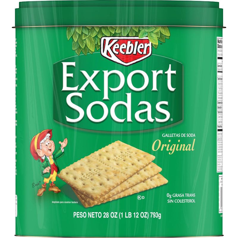 slide 5 of 7, Keebler Crackers Keebler Original Export Sodas Crackers - 28oz, 28 oz