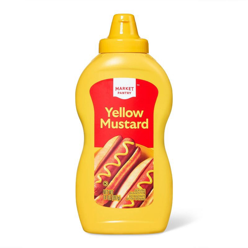 slide 1 of 5, Yellow Mustard - 14oz - Market Pantry™, 14 oz