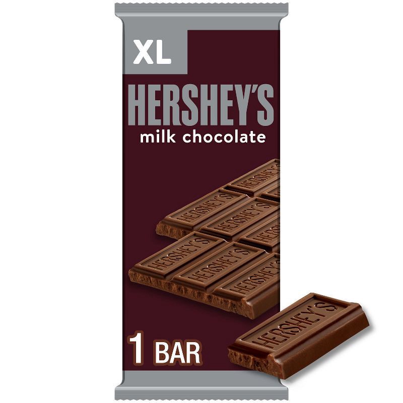 slide 1 of 6, Hershey's Milk Chocolate Candy Bar XL - 4.4oz, 4.4 oz