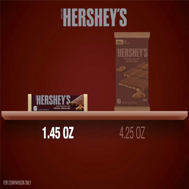 slide 7 of 7, Hershey's Milk Chocolate with Almonds Candy Bars - 6ct, 6 ct