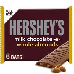 Hershey's Milk Chocolate with Almonds Candy Bars - 6ct