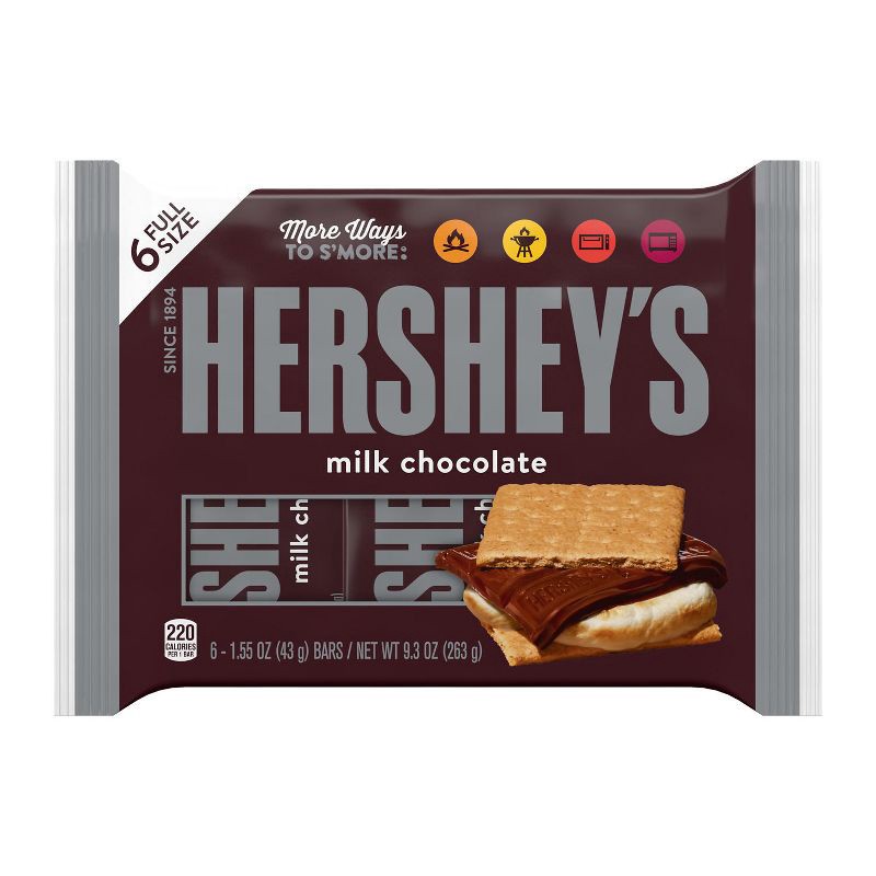 slide 2 of 7, Hershey's Milk Chocolate Candy Bar - 6ct, 6 ct