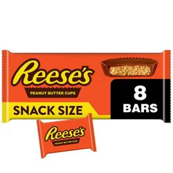 Reese's Peanut Butter Snack Size Cups Bag - 4.4oz/8ct