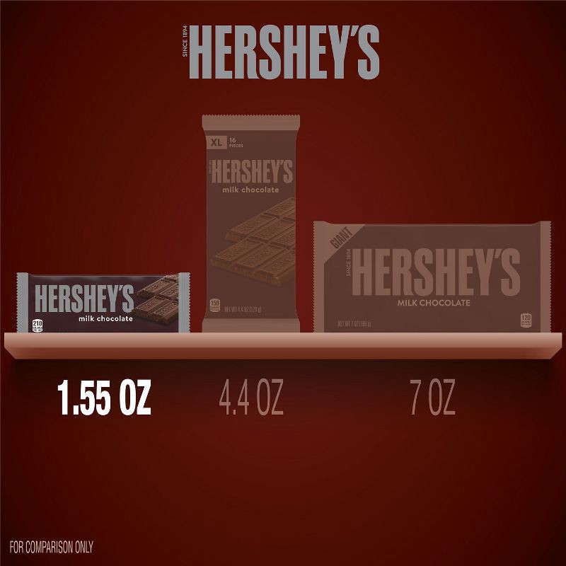 slide 7 of 7, Hershey's Milk Chocolate Candy Bar - 1.55oz, 1.55 oz