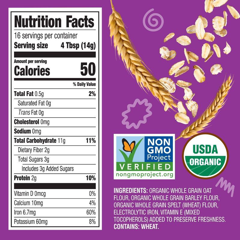 slide 7 of 11, Earth's Best Organic Multi-Grain Whole Grain Baby Cereal - 8oz, 8 oz