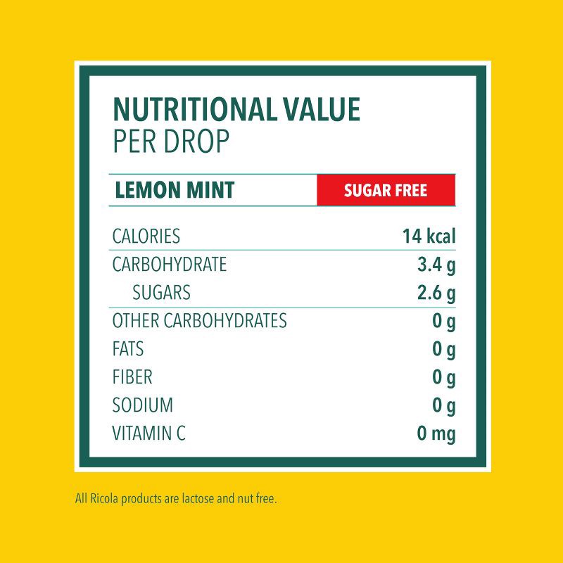 slide 6 of 13, Ricola Throat Drops - Sugar Free Lemon Mint - 45ct, 45 ct