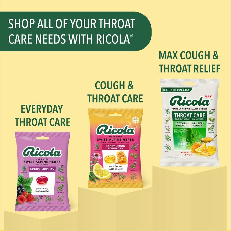 slide 7 of 8, Ricola Cough Drops - Original Herbs - 45ct, 45 ct