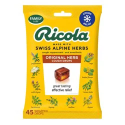 Ricola Original Herb Menthol Cough Drops - 45ct
