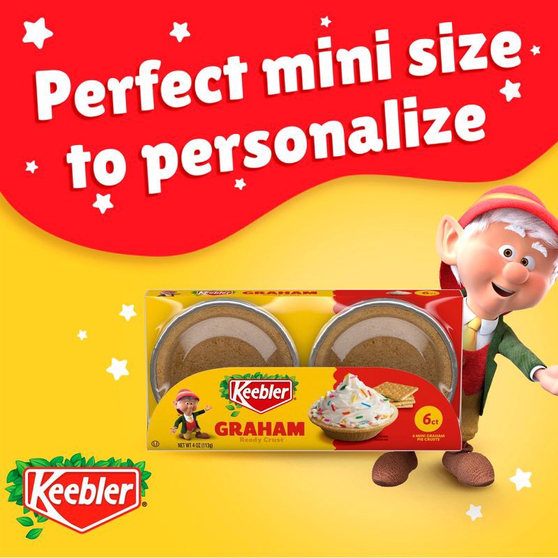slide 8 of 8, Keebler Ready Crust Graham Pie Crust - 4oz/6ct, 6 ct; 4 oz