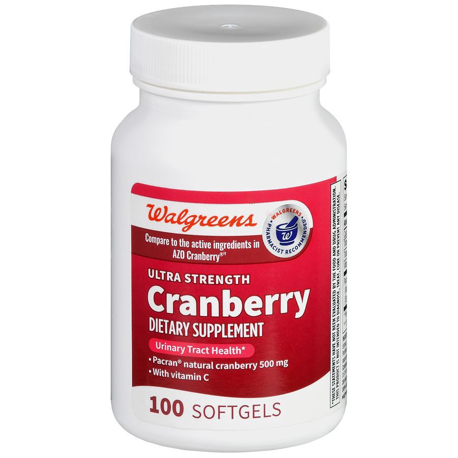 slide 1 of 5, Walgreens Ultra Strength Cranberry Supplement Softgels 500Mg, 100 ct