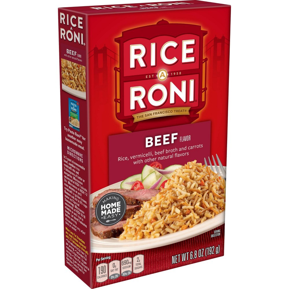 slide 3 of 4, Rice-A-Roni Beef Flavored Rice Mix - 6.8oz, 6.8 oz