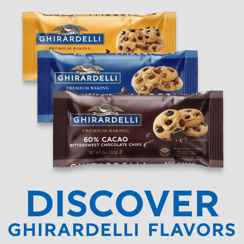 slide 3 of 7, GHIRARDELLI Premium Baking 60% Cacao Bittersweet Chocolate Chips - 10oz, 10 oz