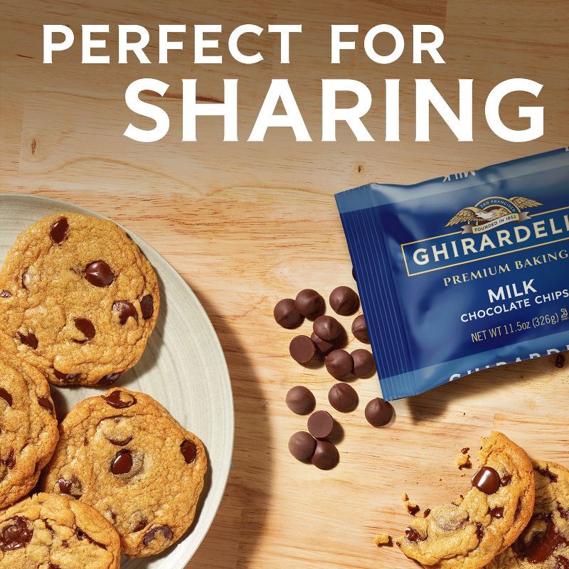 slide 5 of 7, GHIRARDELLI Premium Baking Milk Chocolate Chips - 11.5oz, 11.5 oz